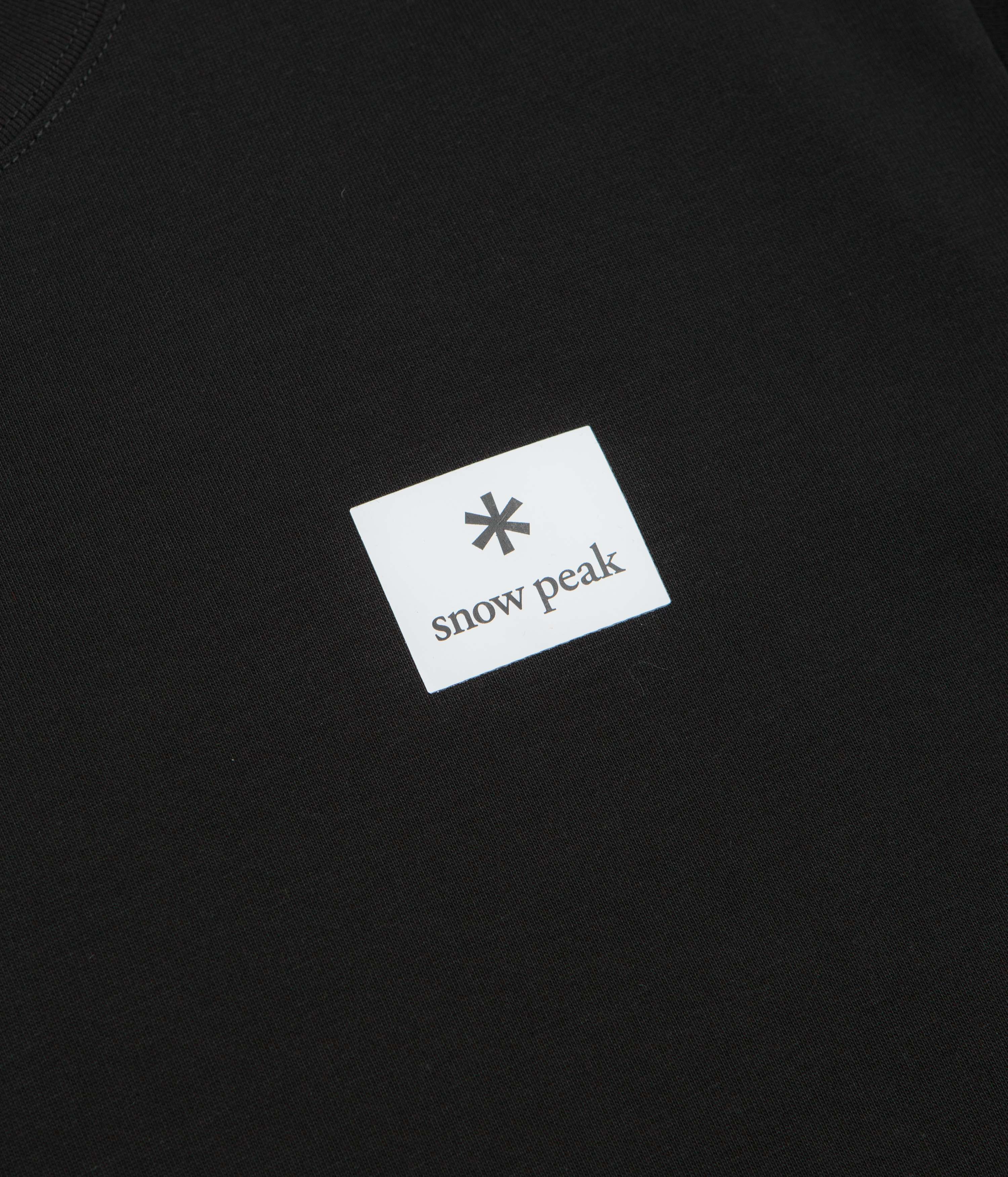 Snow Peak NSD Square Logo T-Shirt - Black