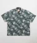 Snow Peak Patterned Mori Short Sleeve Shirt - Green