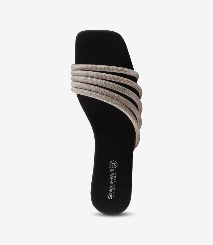 Sophie Black – Rhinestone Block Heels for Women