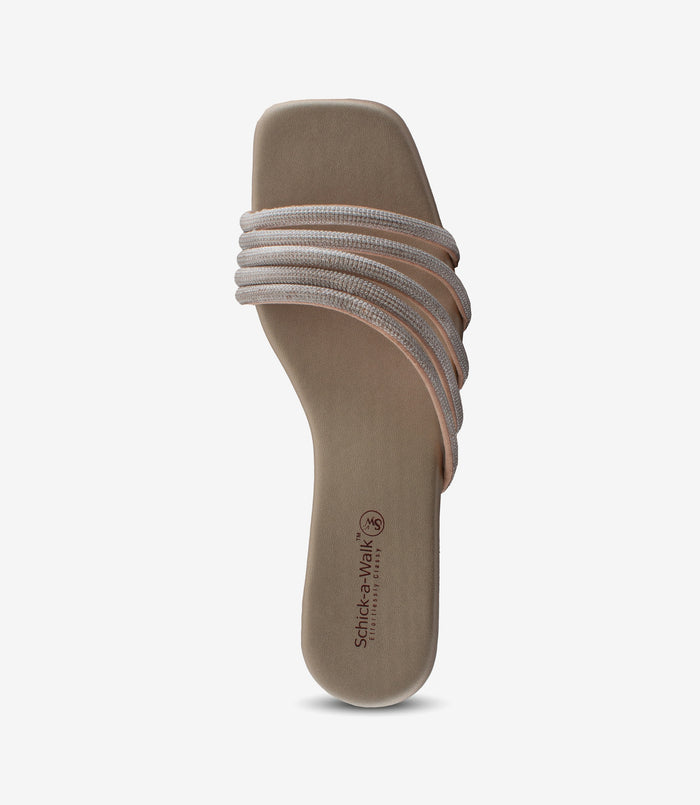 Sophie Gold – Rhinestone Block Heels for Women