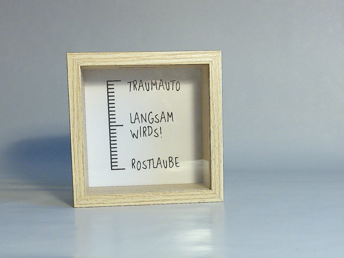 Spardose „Traumauto“ aus MDF – 14,5 × 14,5 × 6,5 cm