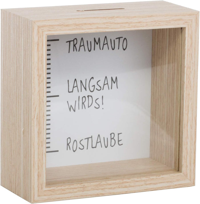 Spardosen 3er Set Cepewa – Traumauto, Weltreise & Millionär, 14,5 × 14,5 × 6,5 cm