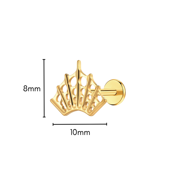 Spiderweb Flat Back Stud