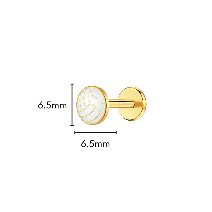 Spike It Enamel Flat Back Stud