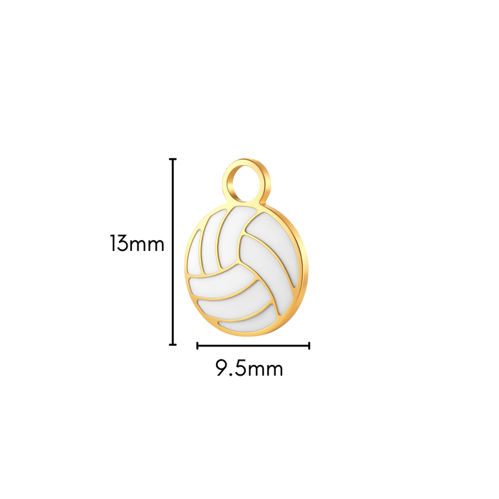 Spike It Enamel Hoop Charm