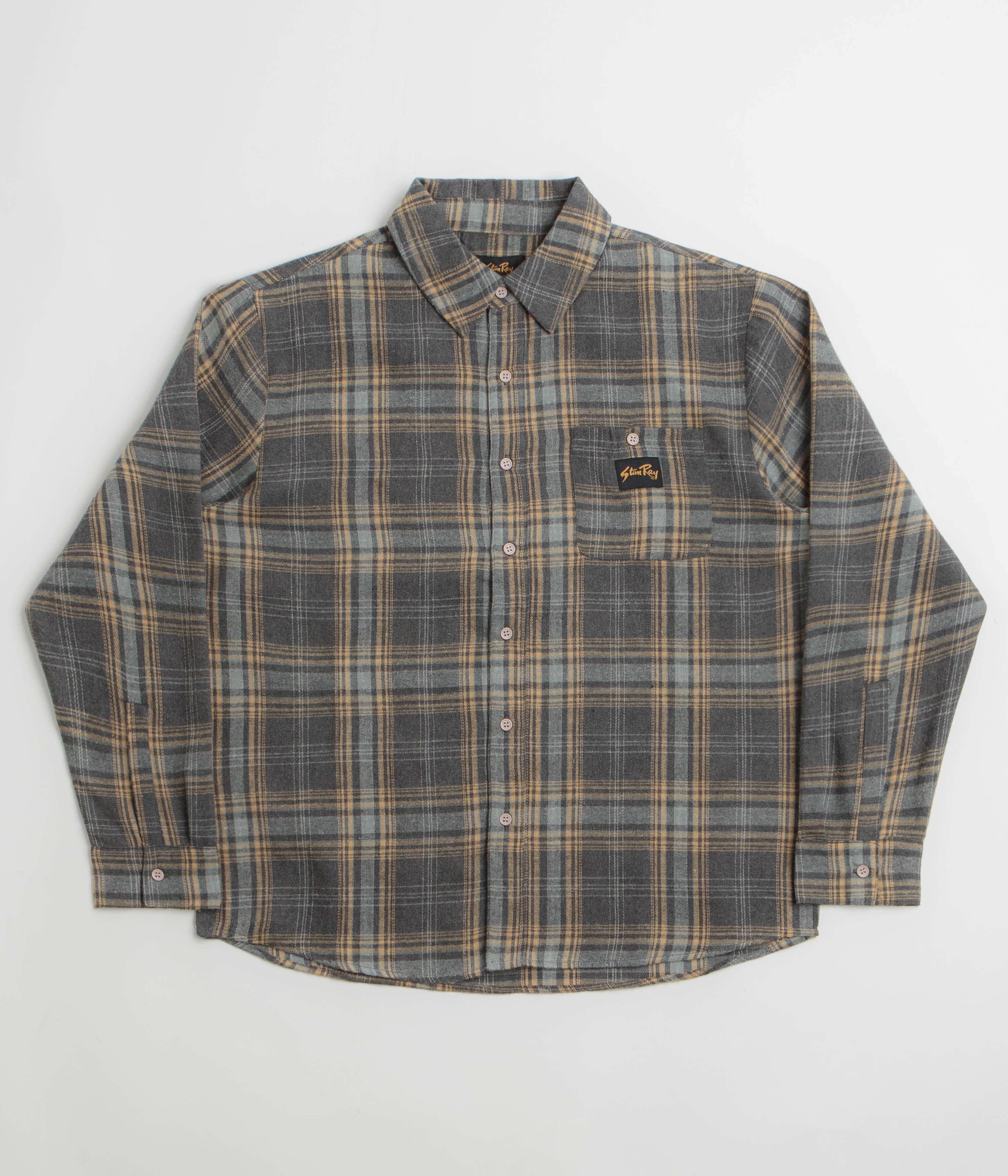 Stan Ray Flannel Shirt - Charcoal Plaid