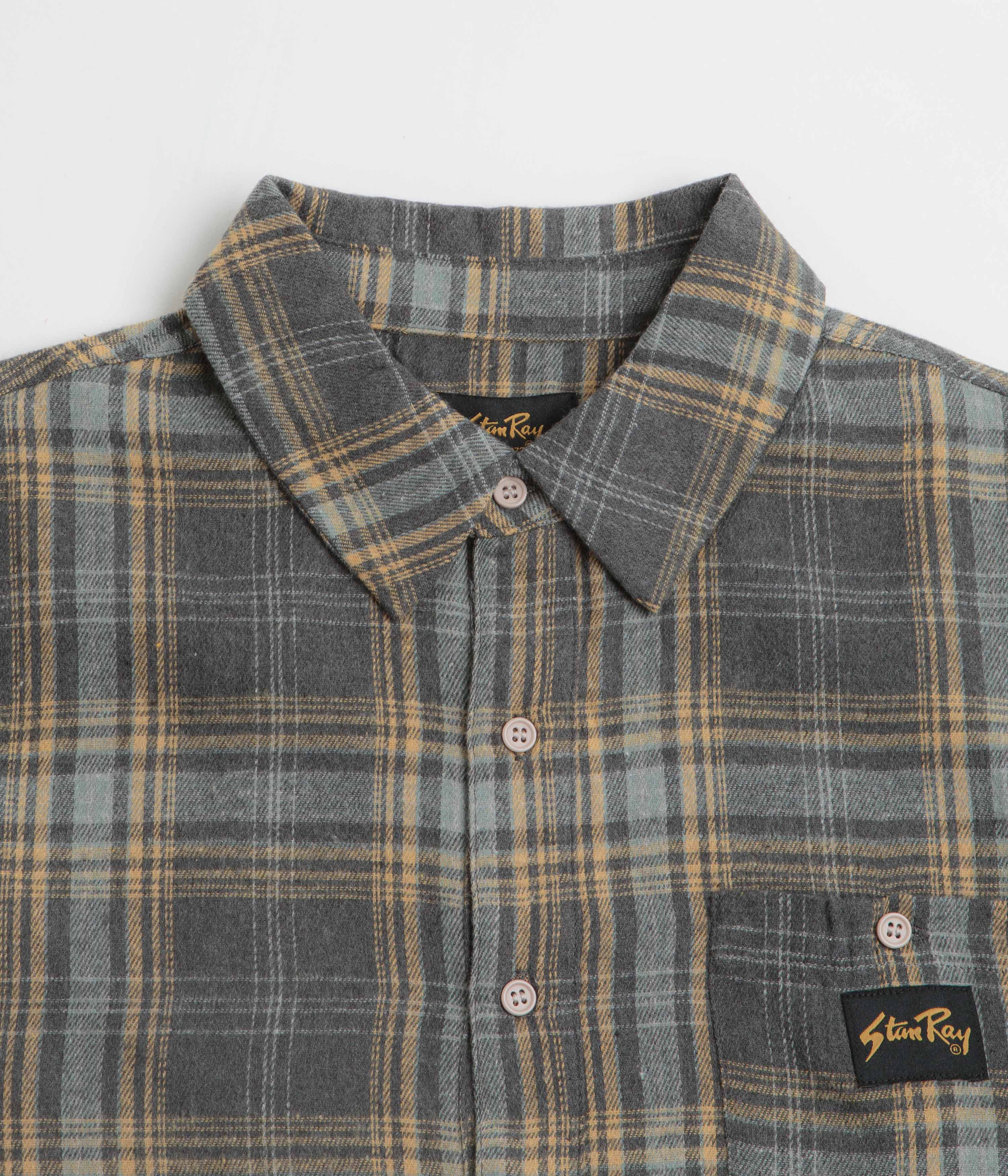 Stan Ray Flannel Shirt - Charcoal Plaid