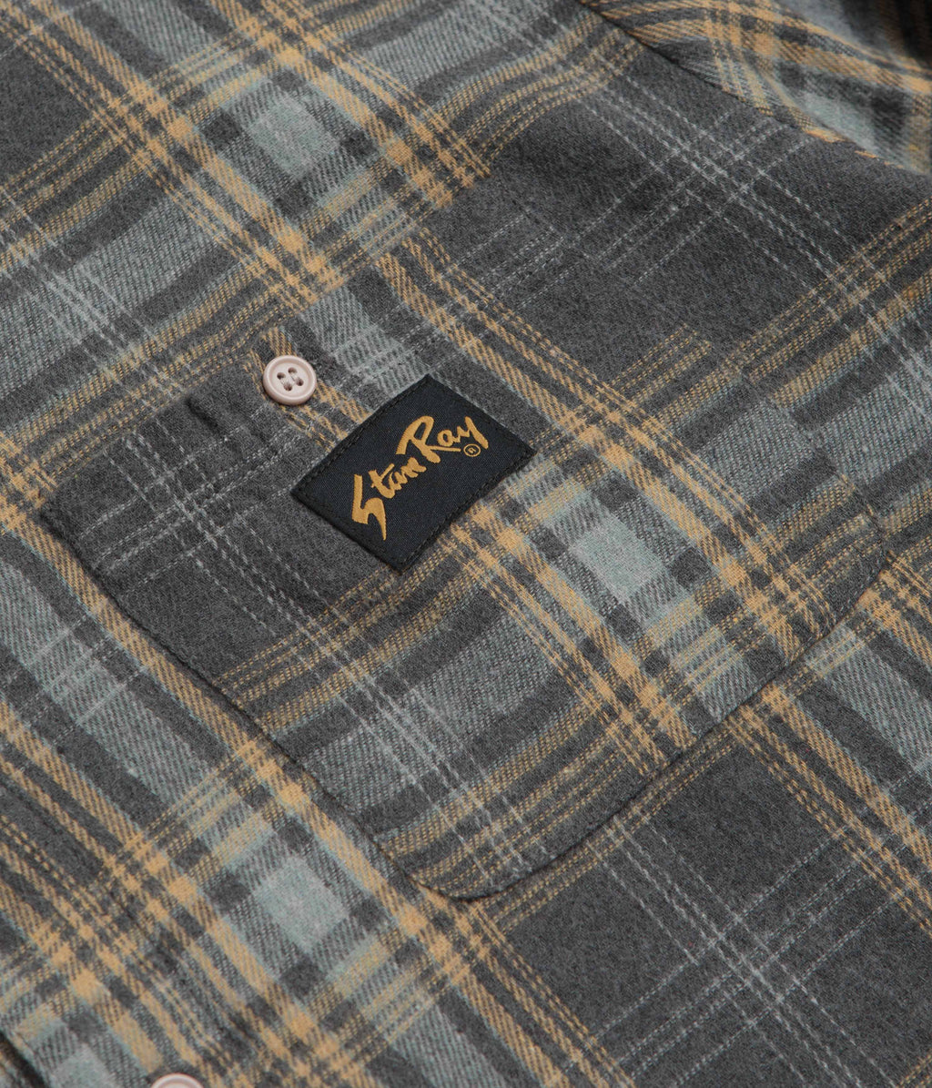 Stan Ray Flannel Shirt - Charcoal Plaid