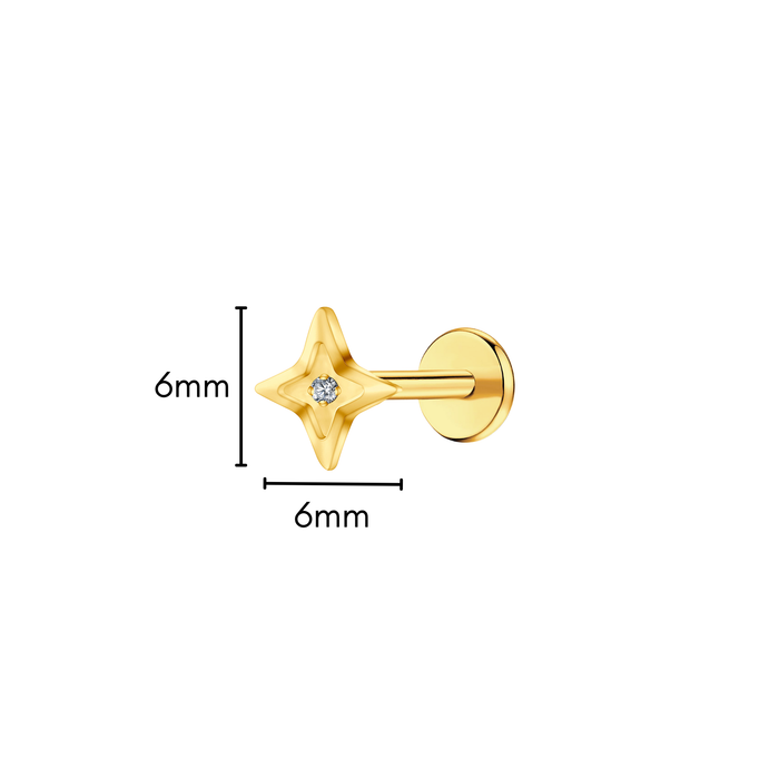Star-Crossed Love Flat Back Stud