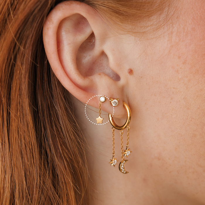 Stardrop Flat Back Stud