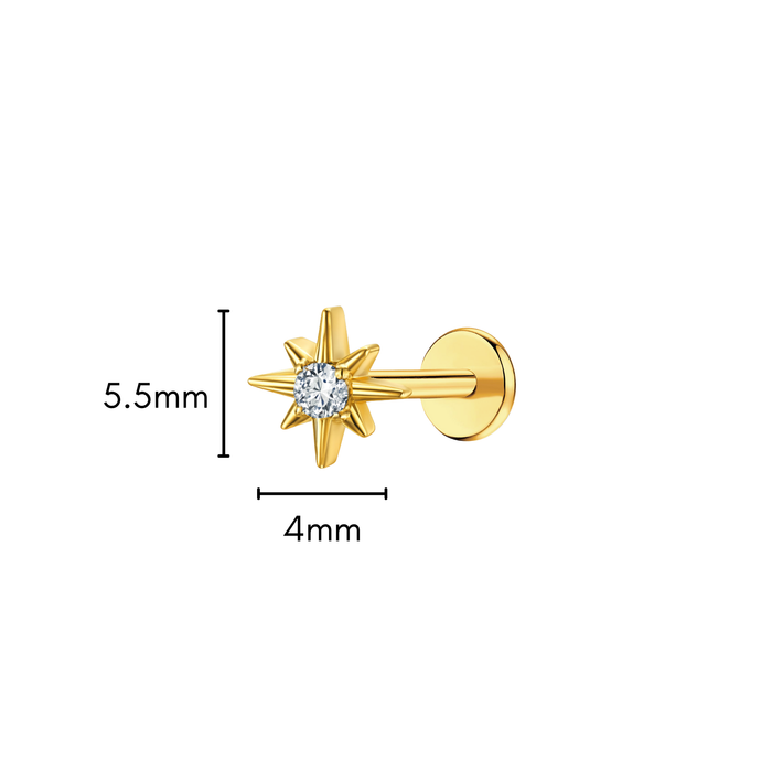 Stellar Flat back Stud