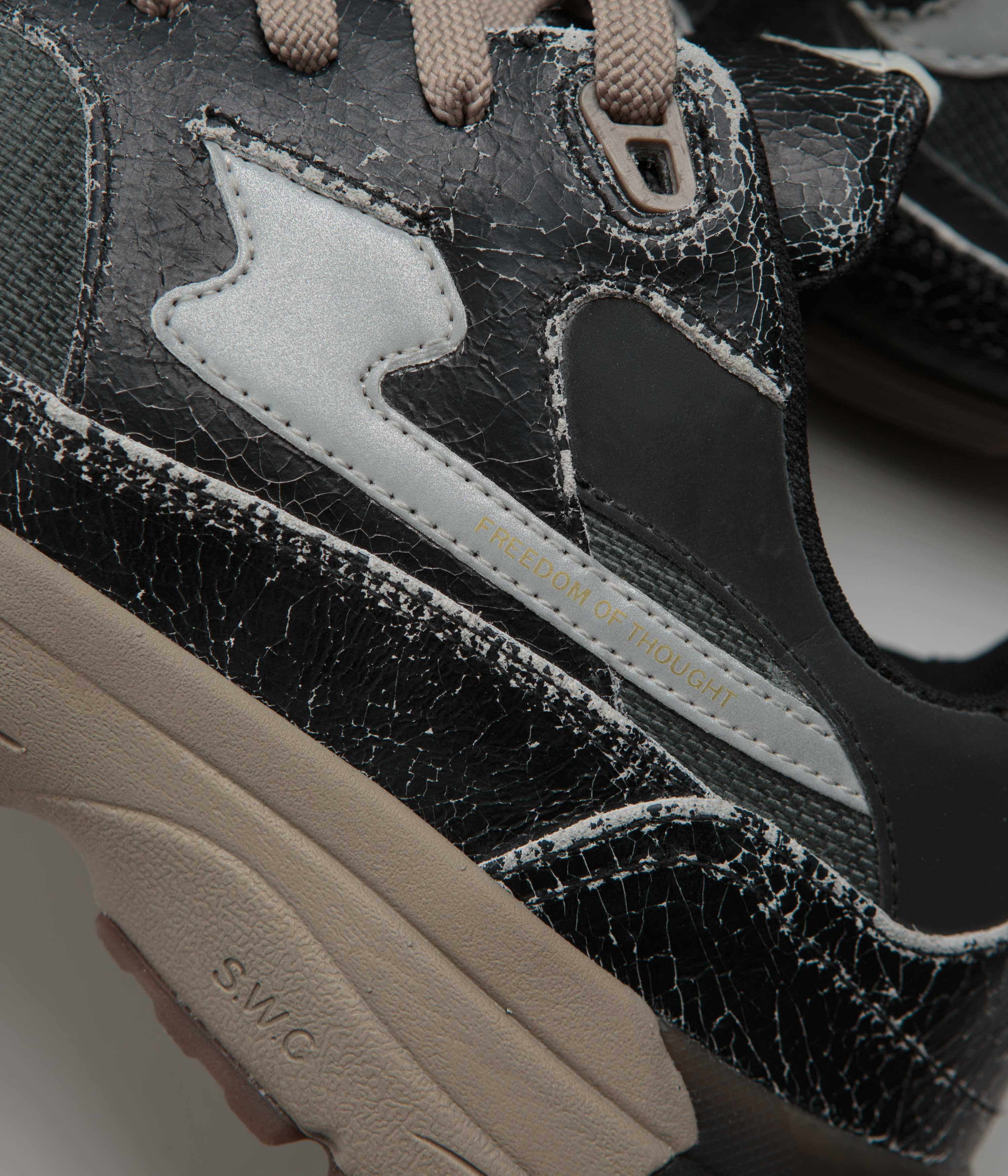 Stepney Workers Club Amiel S-Strike Geo-Merged Shoes - Cordura Black
