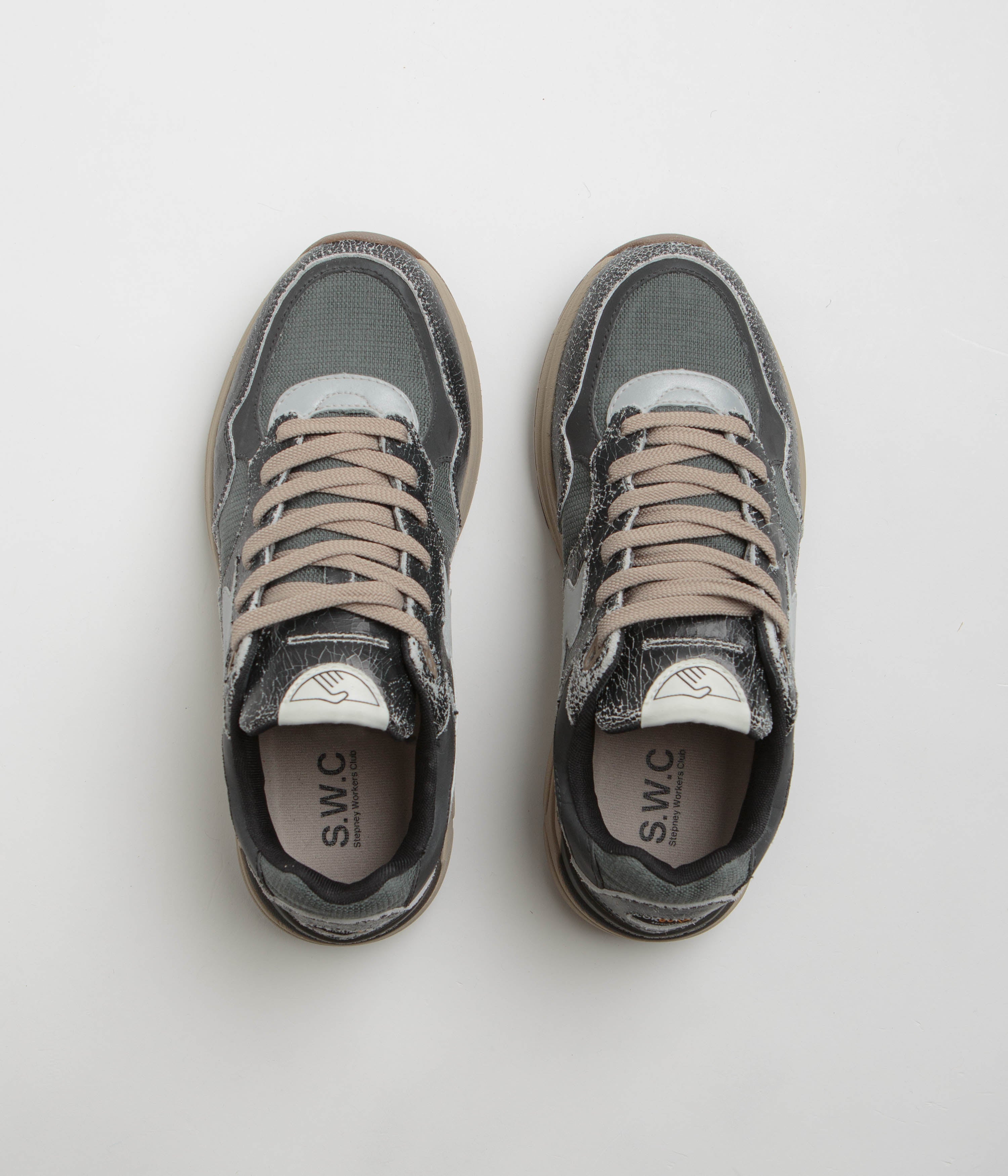 Stepney Workers Club Amiel S-Strike Geo-Merged Shoes - Cordura Black