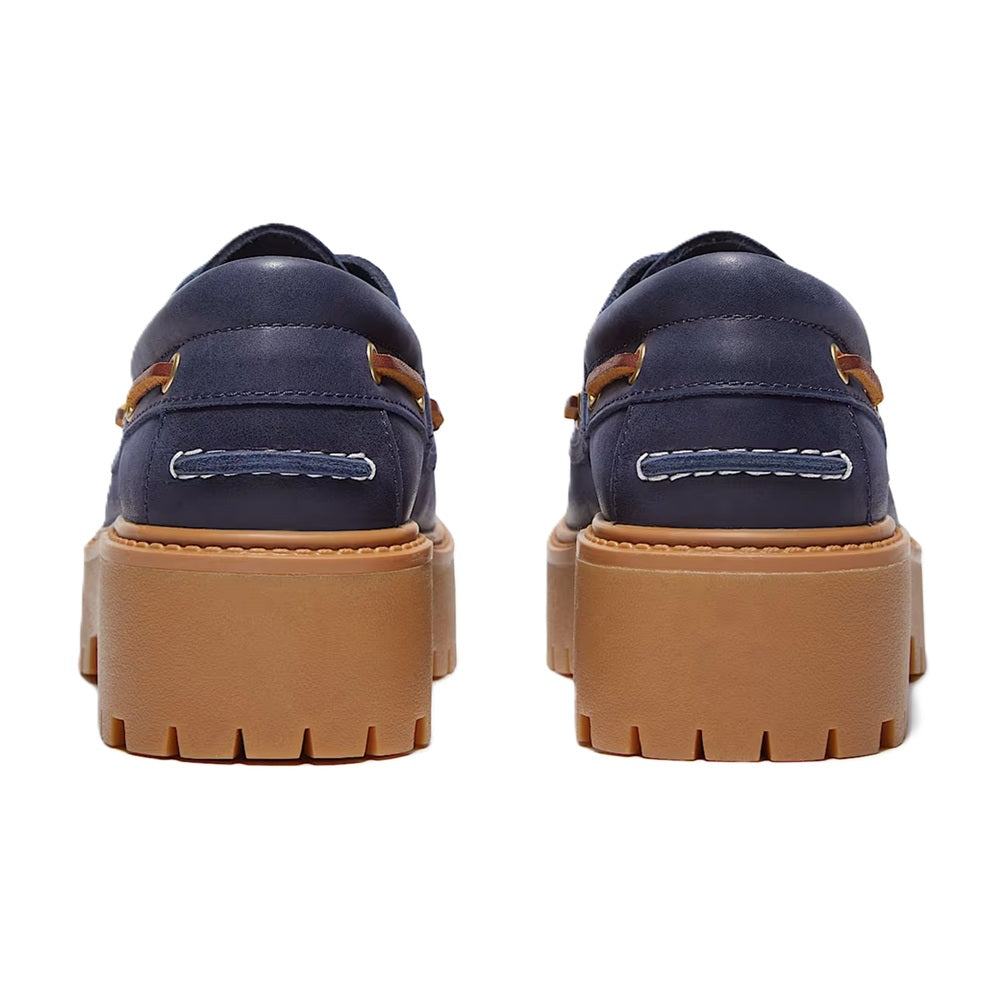 Women's Timberland Stone Street Platform Boat Shoe Dk Blue (TB0A2GVF EP1)