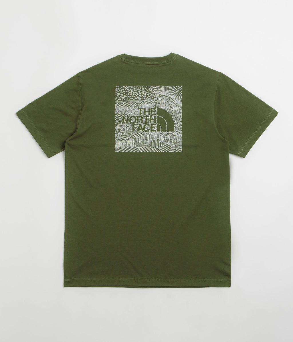 The North Face Box NSE Celebration T-Shirt - Woodland Green