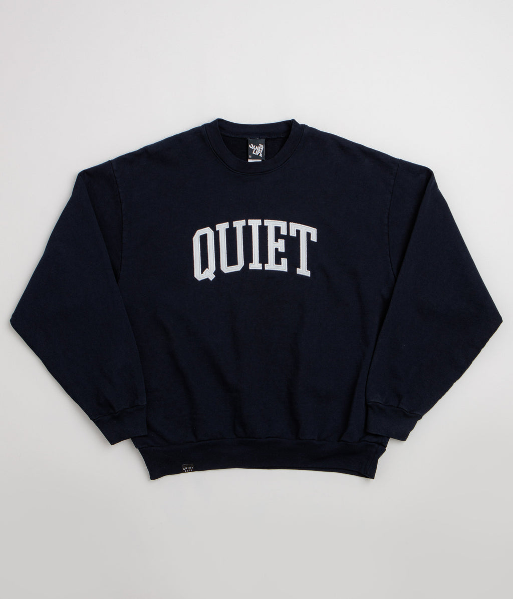 The Quiet Life Arch Applique Crewneck Sweatshirt - Navy