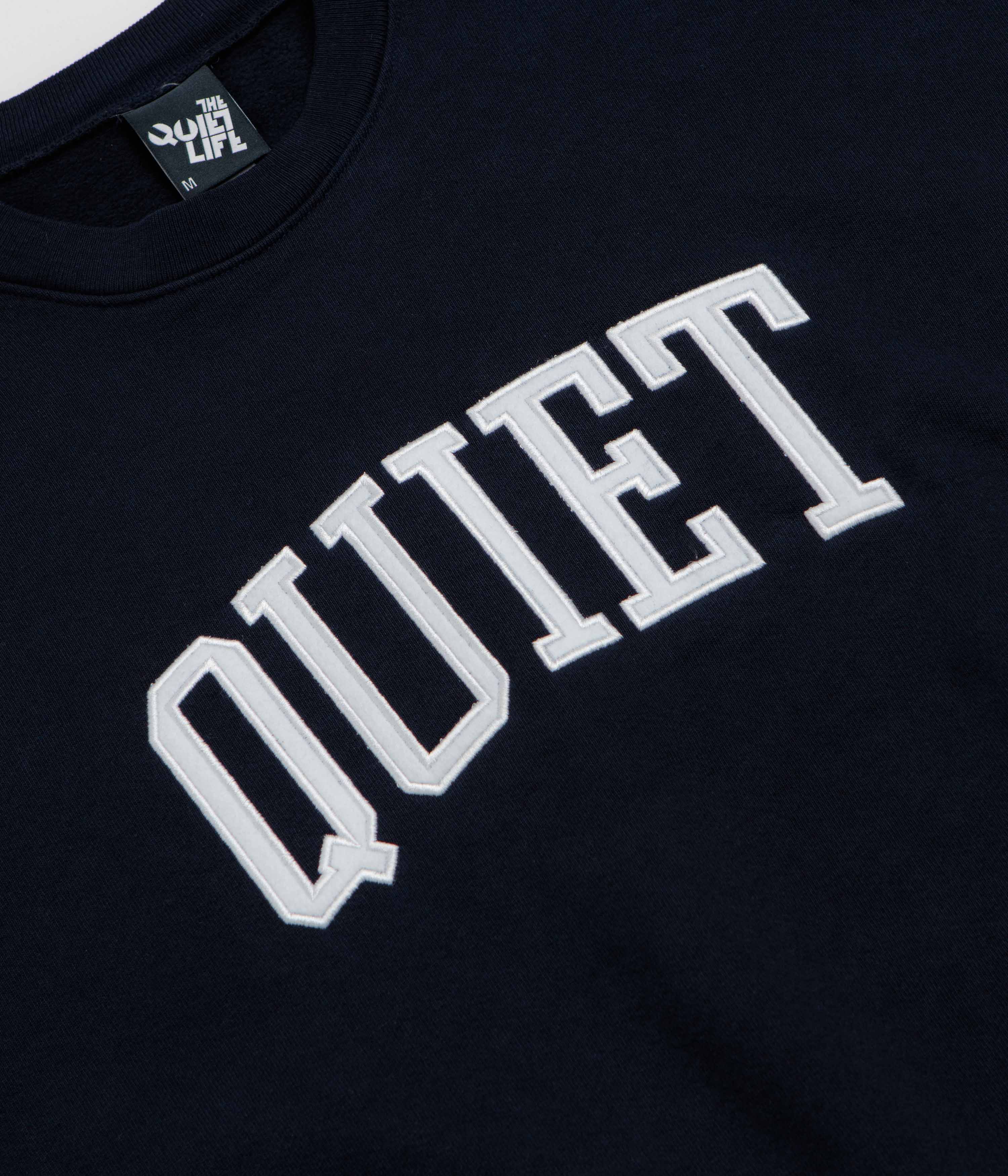 The Quiet Life Arch Applique Crewneck Sweatshirt - Navy