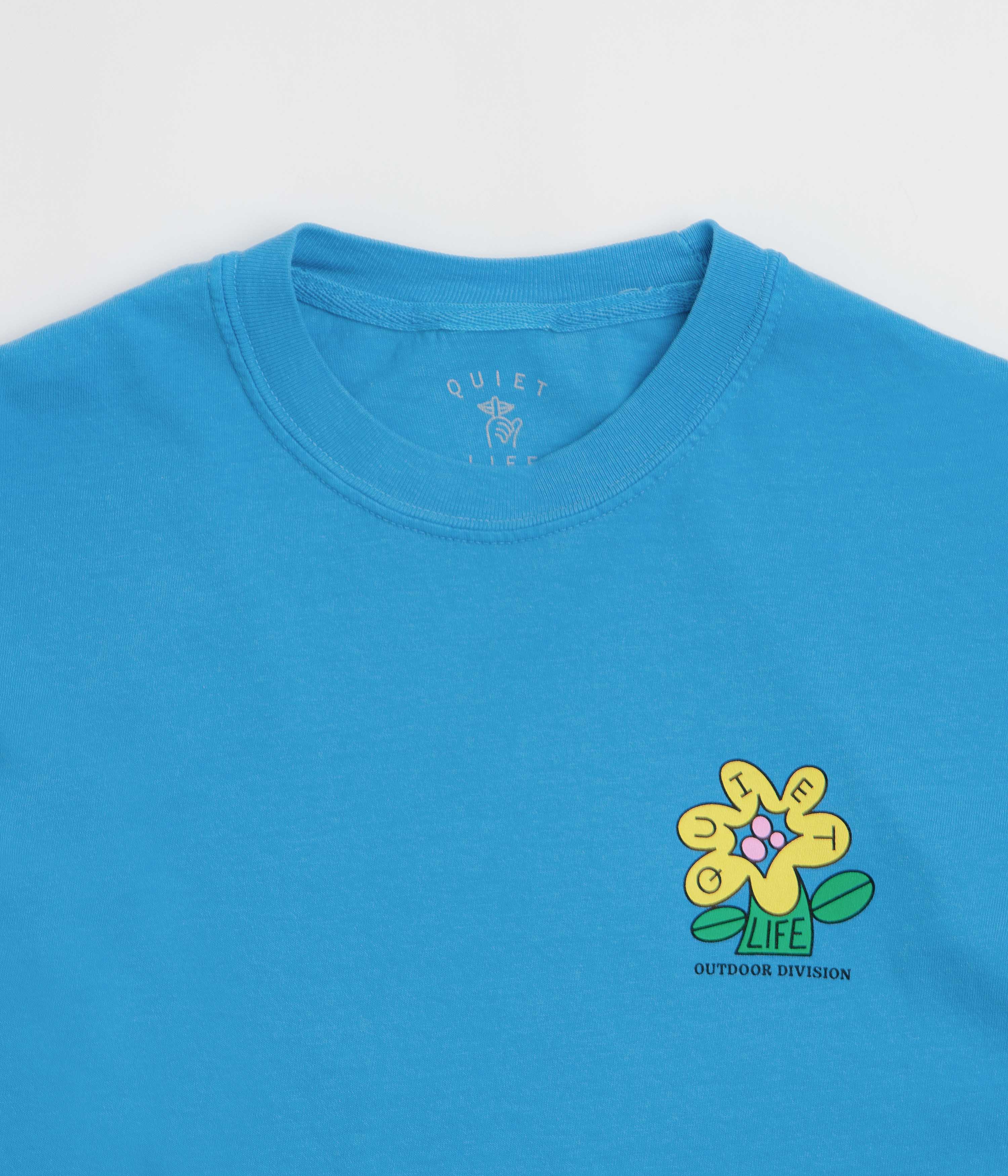 The Quiet Life Mutual Flourishing Pigment Dye T-Shirt - Blue