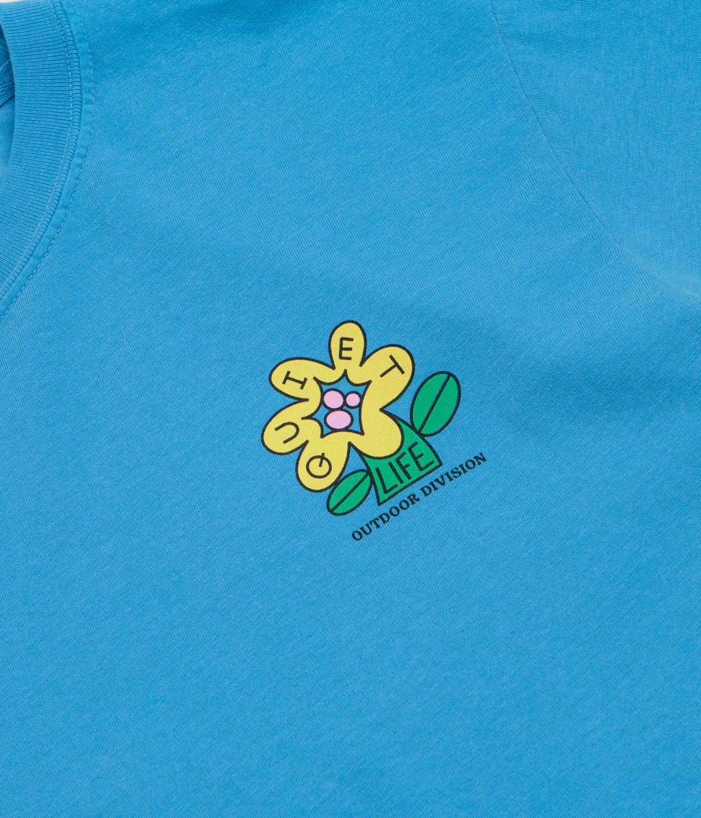 The Quiet Life Mutual Flourishing Pigment Dye T-Shirt - Blue