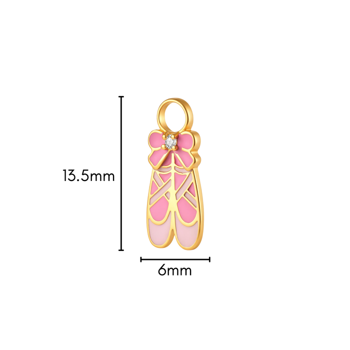 Tiny Dancer Enamel Hoop Charm