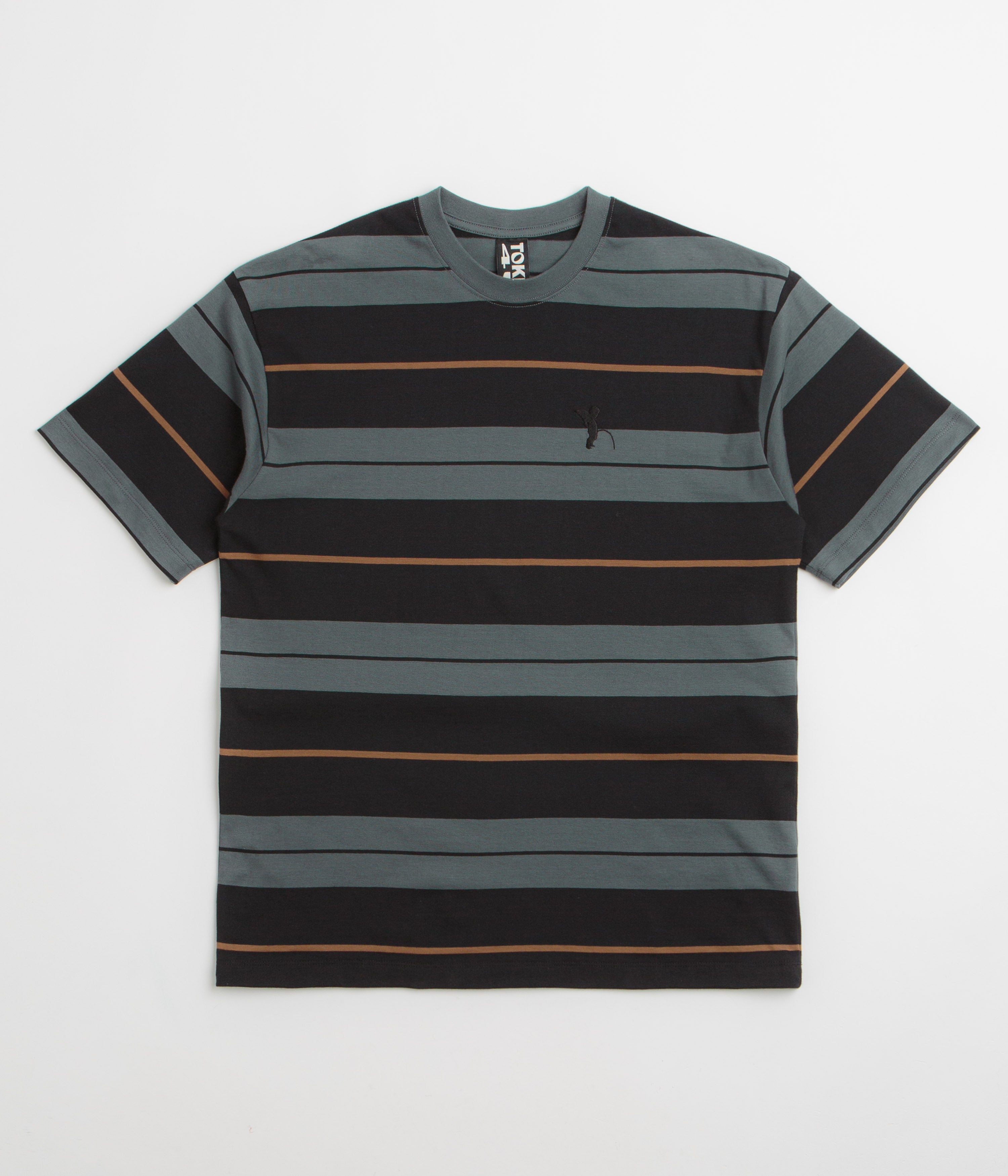 Token Fences T-Shirt - Grey Striped