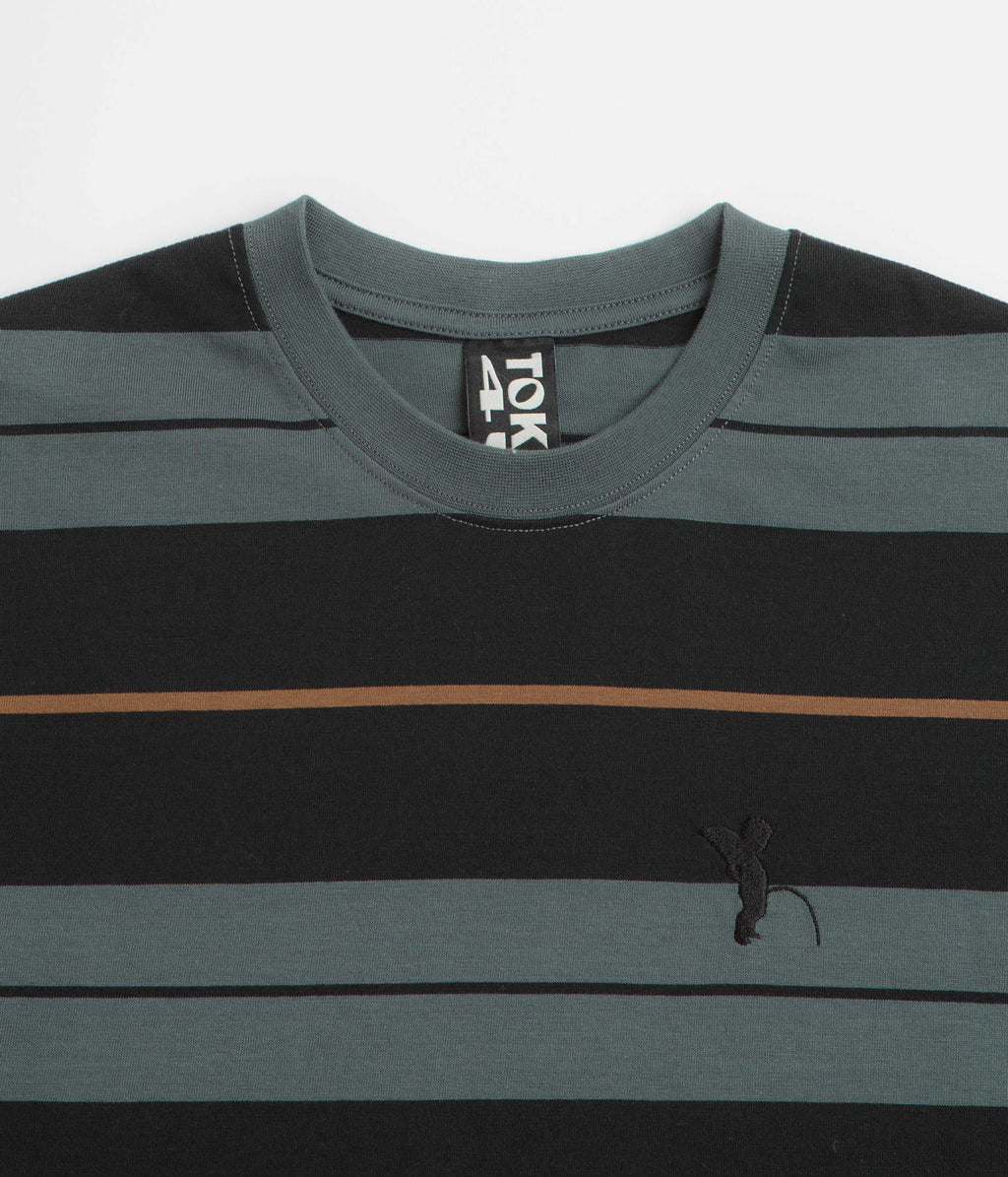 Token Fences T-Shirt - Grey Striped