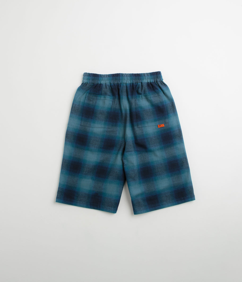 Token VHS Shorts - Teal Plaid