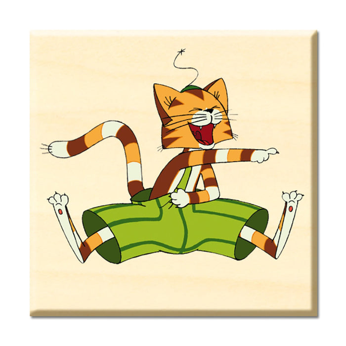 Trötsch Verlag Pettersson und Findus Memo aus Holz 11,5 x 11,5 x 3,5 cm