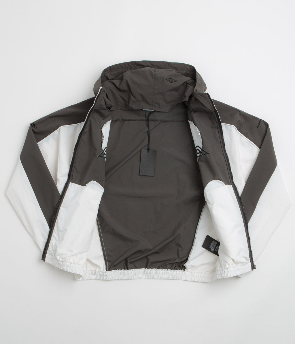 Umbro Guarding Masked Tracksuit Jacket - White / Dark Olive