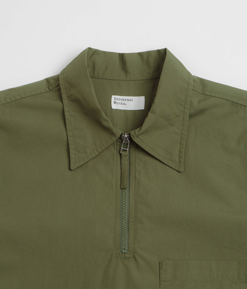 Universal Works Ewan Short Sleeve Shirt - Olive