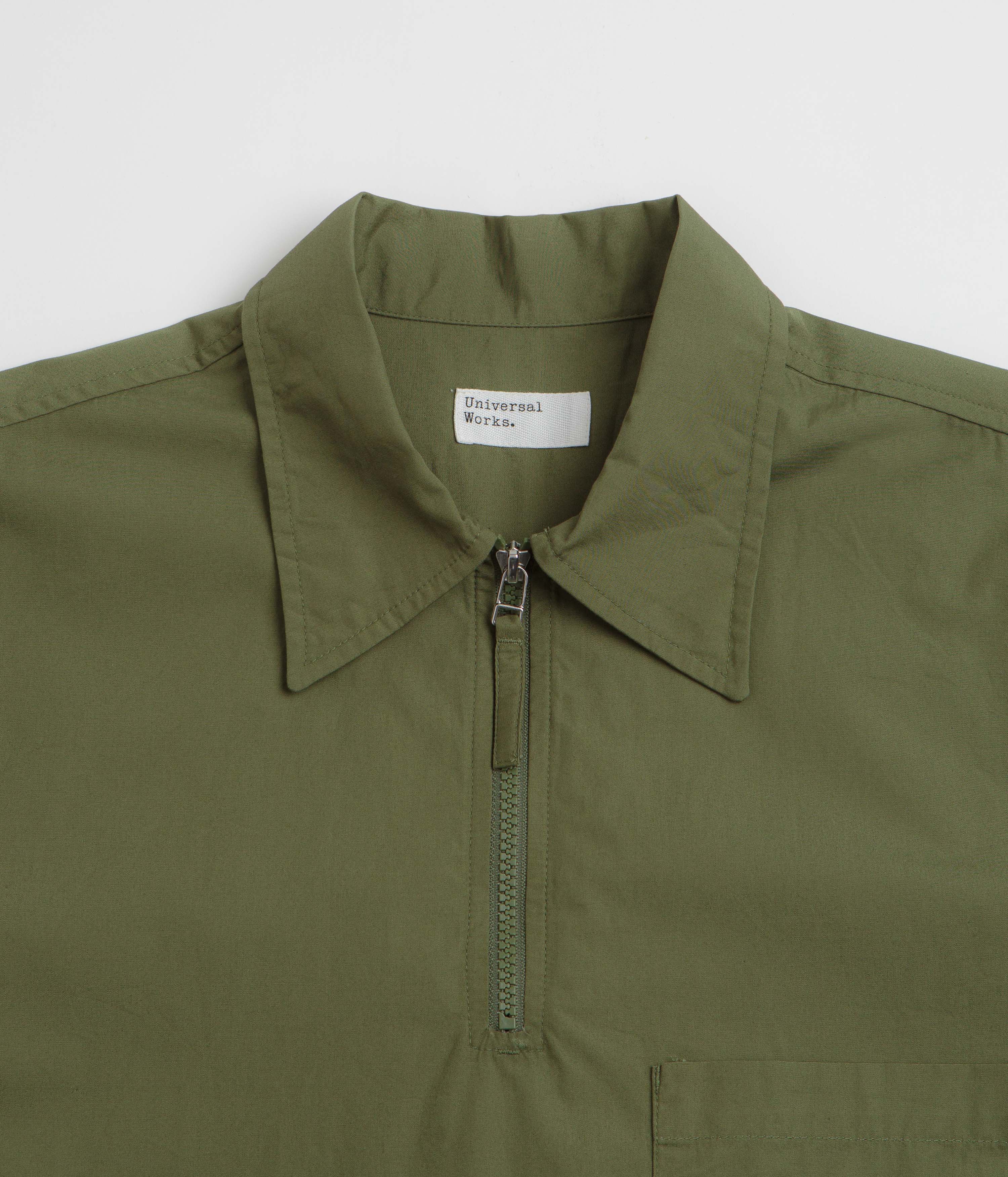 Universal Works Ewan Short Sleeve Shirt - Olive