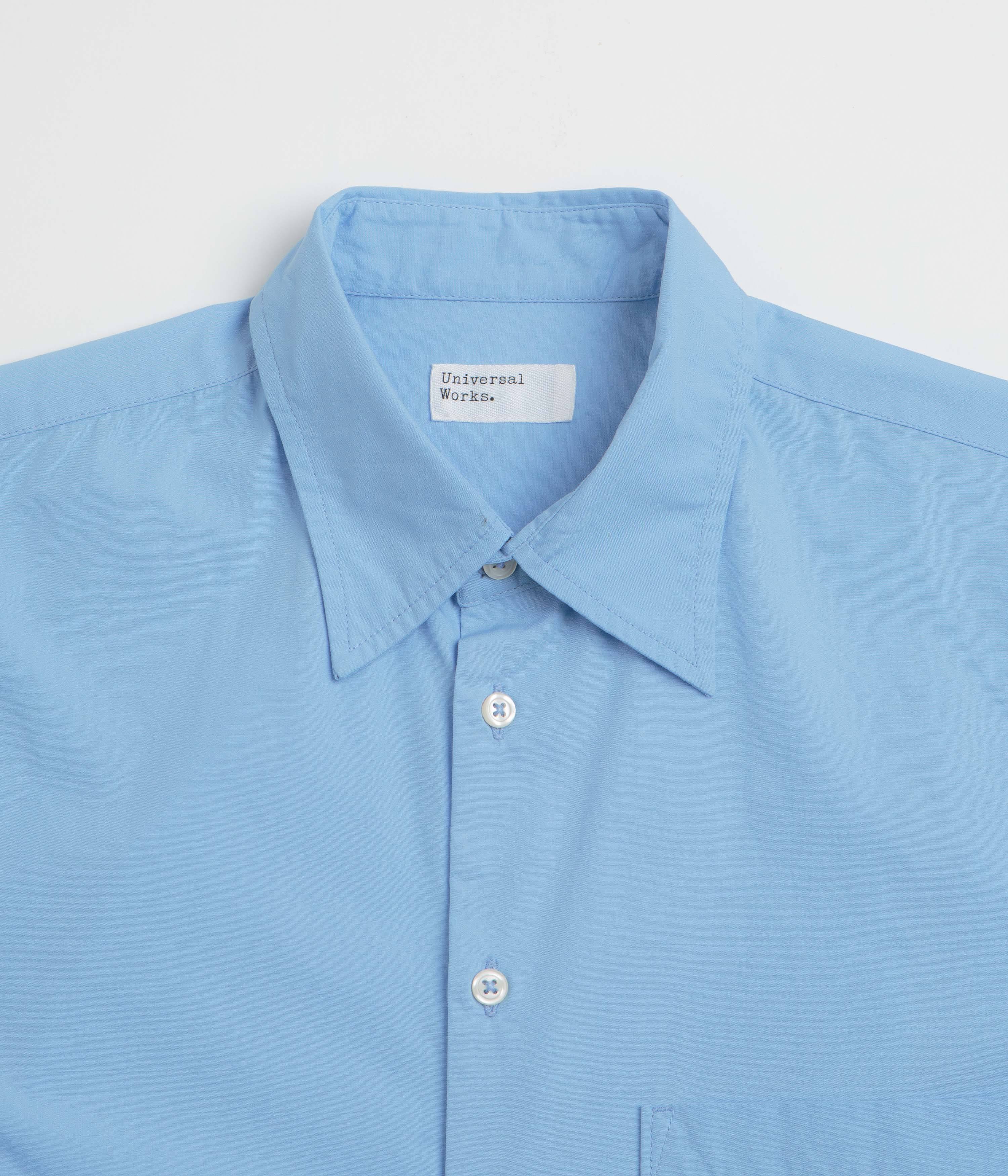 Universal Works Lucky Shirt - Pale Blue