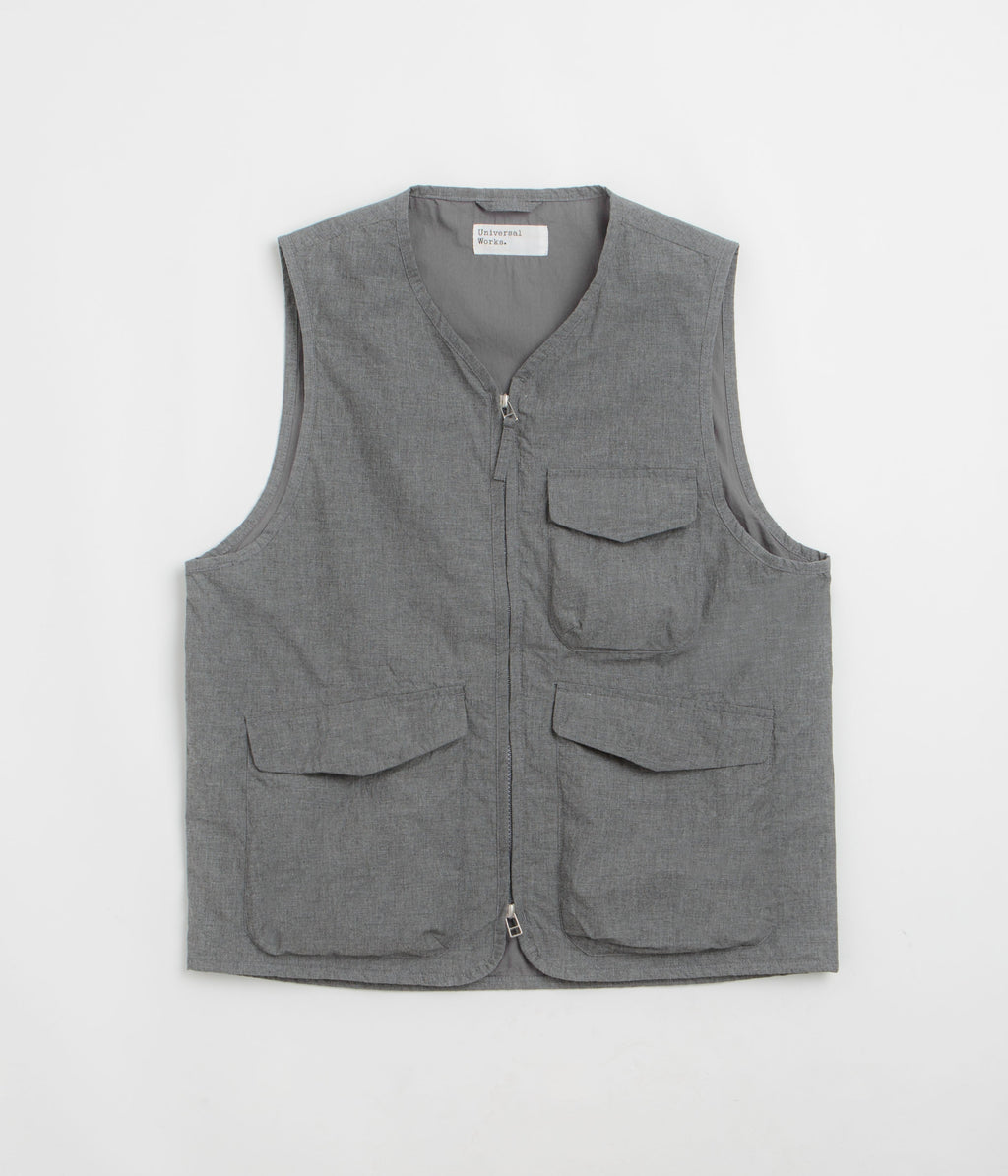 Universal Works Parachute Liner Gilet - Charcoal
