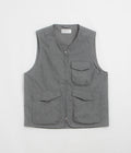 Universal Works Parachute Liner Gilet - Charcoal