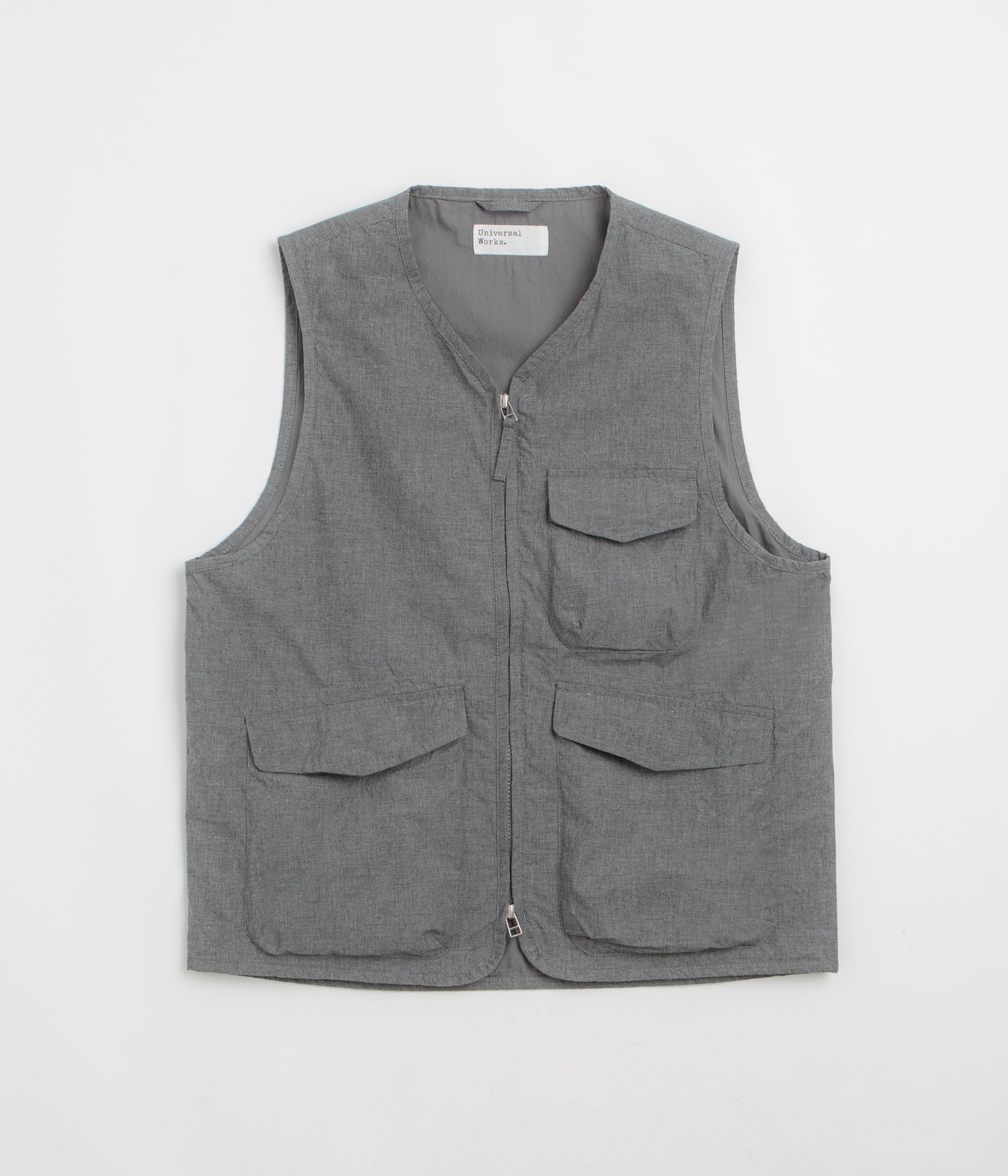 Universal Works Parachute Liner Gilet - Charcoal