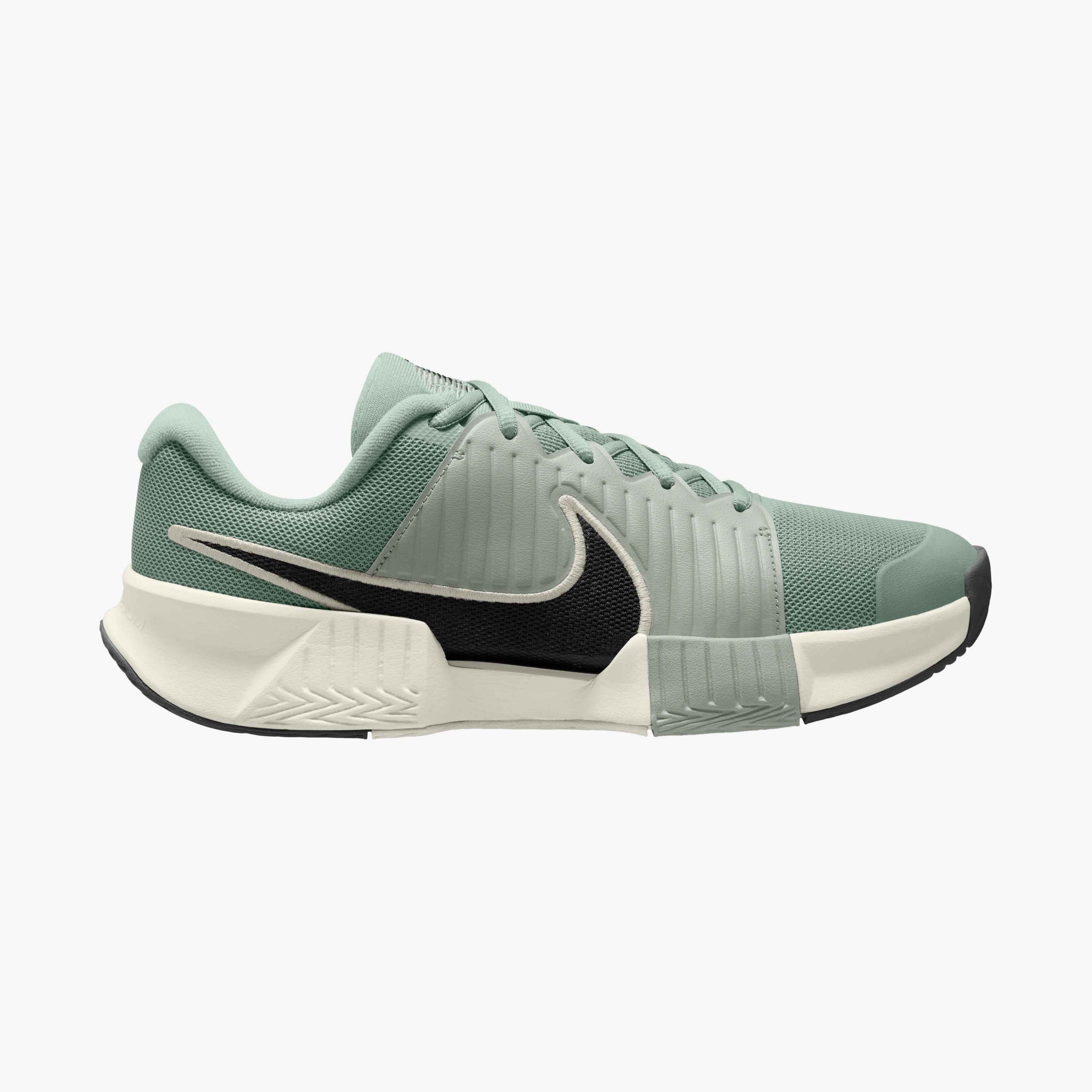 Nike Men's GP Challenge Pro Hard Court Tennis Shoes in Steam/Black-Light Silver-White