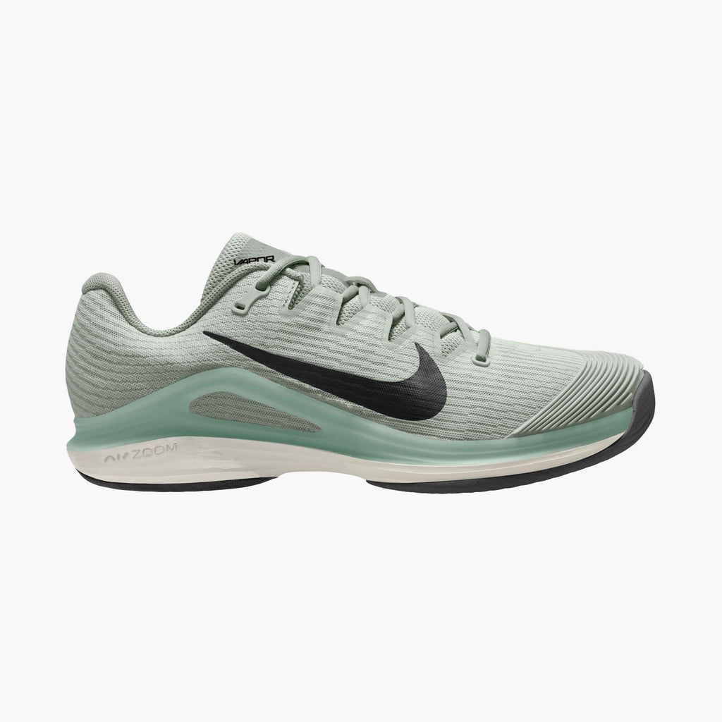 Nike Men's Vapor 12 Hard Court Tennis Shoes in Light Silver/Black-Steam-White