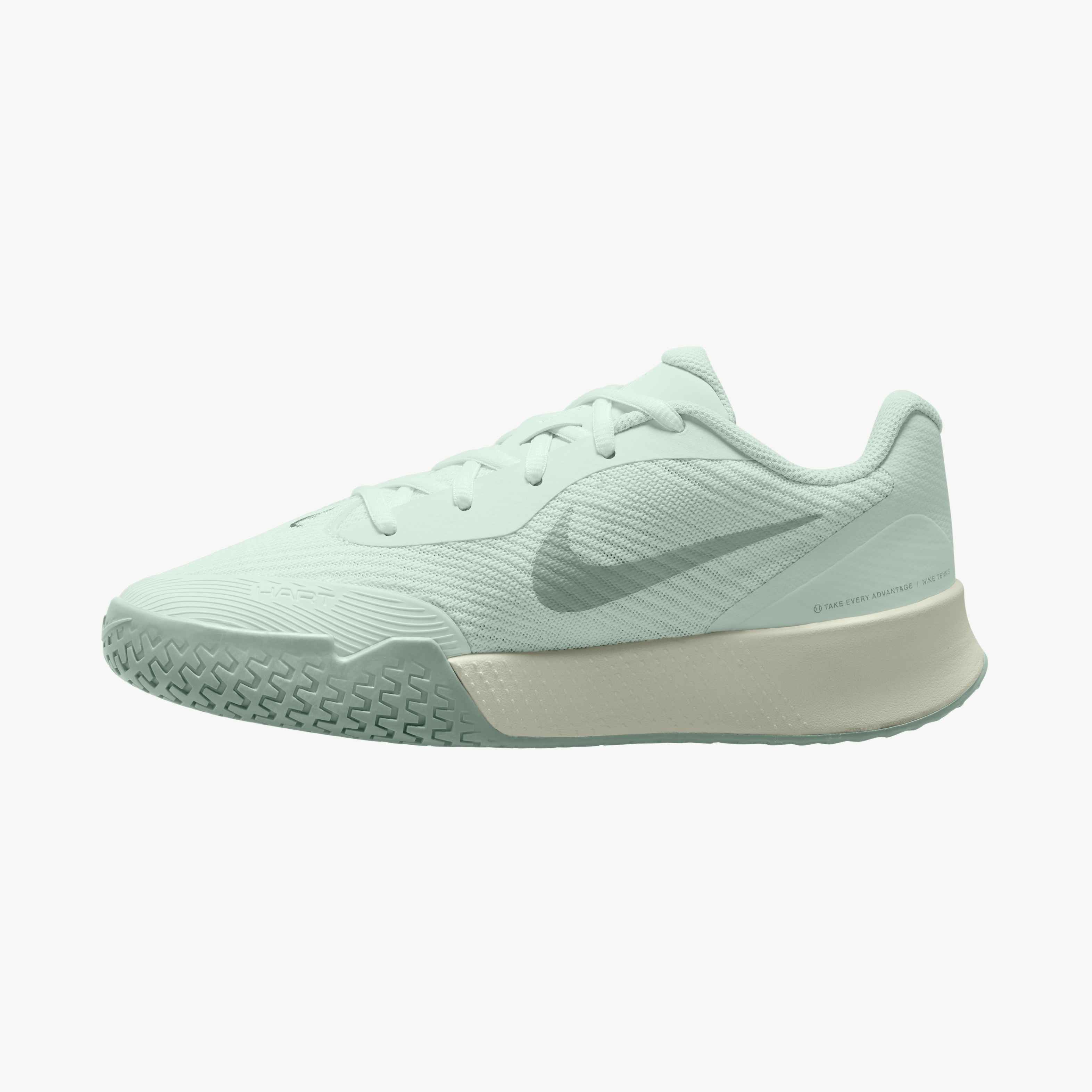 Nike Women's Vapor Lite 3 Hard Court Tennis Shoes in Barely Green/Steam-Sea Glass