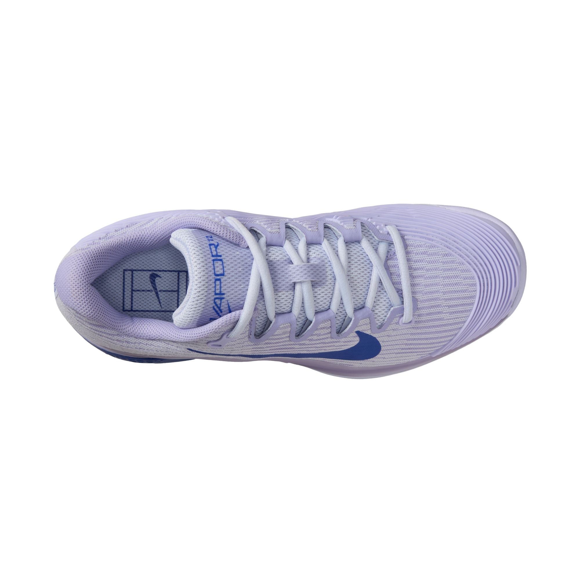 Nike Women's Vapor 12 Hard Court Tennis Shoes in Amethyst Tint/Deep Night-Hydrangeas