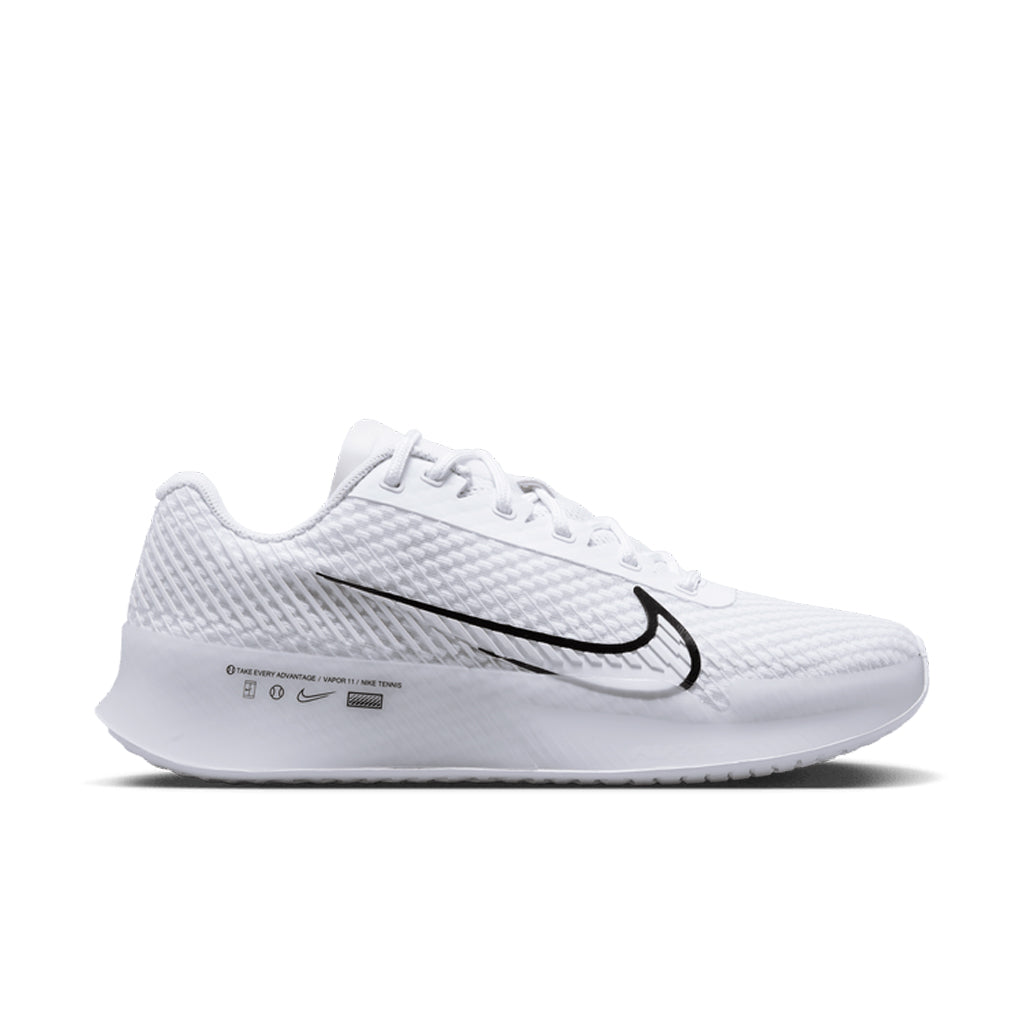 Nike Court Women's Air Zoom Vapor 11 Shoes in White/Black-Summit White