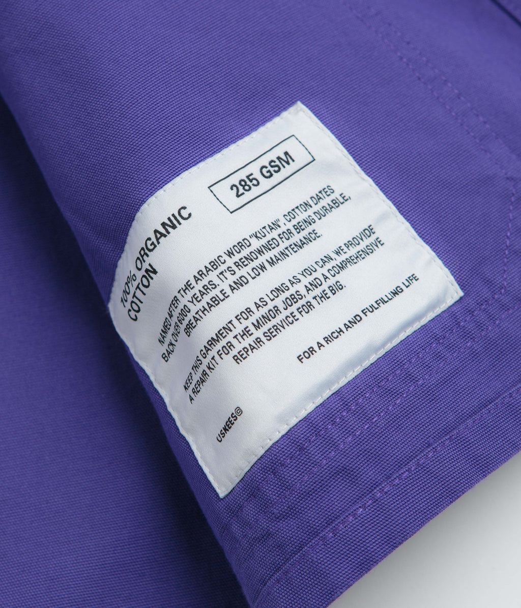 Uskees 3001 Buttoned Overshirt - Burst Grape