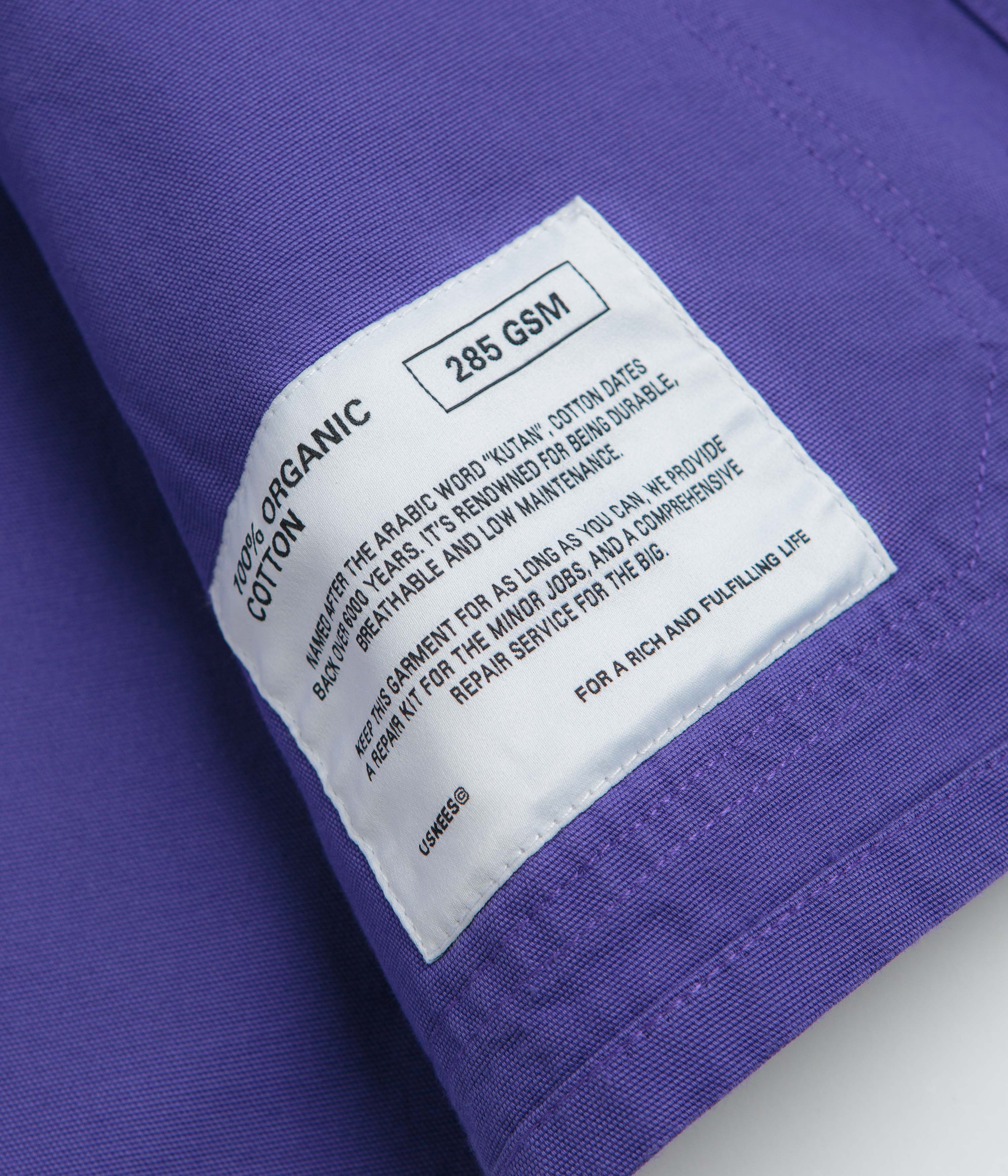 Uskees 3001 Buttoned Overshirt - Burst Grape