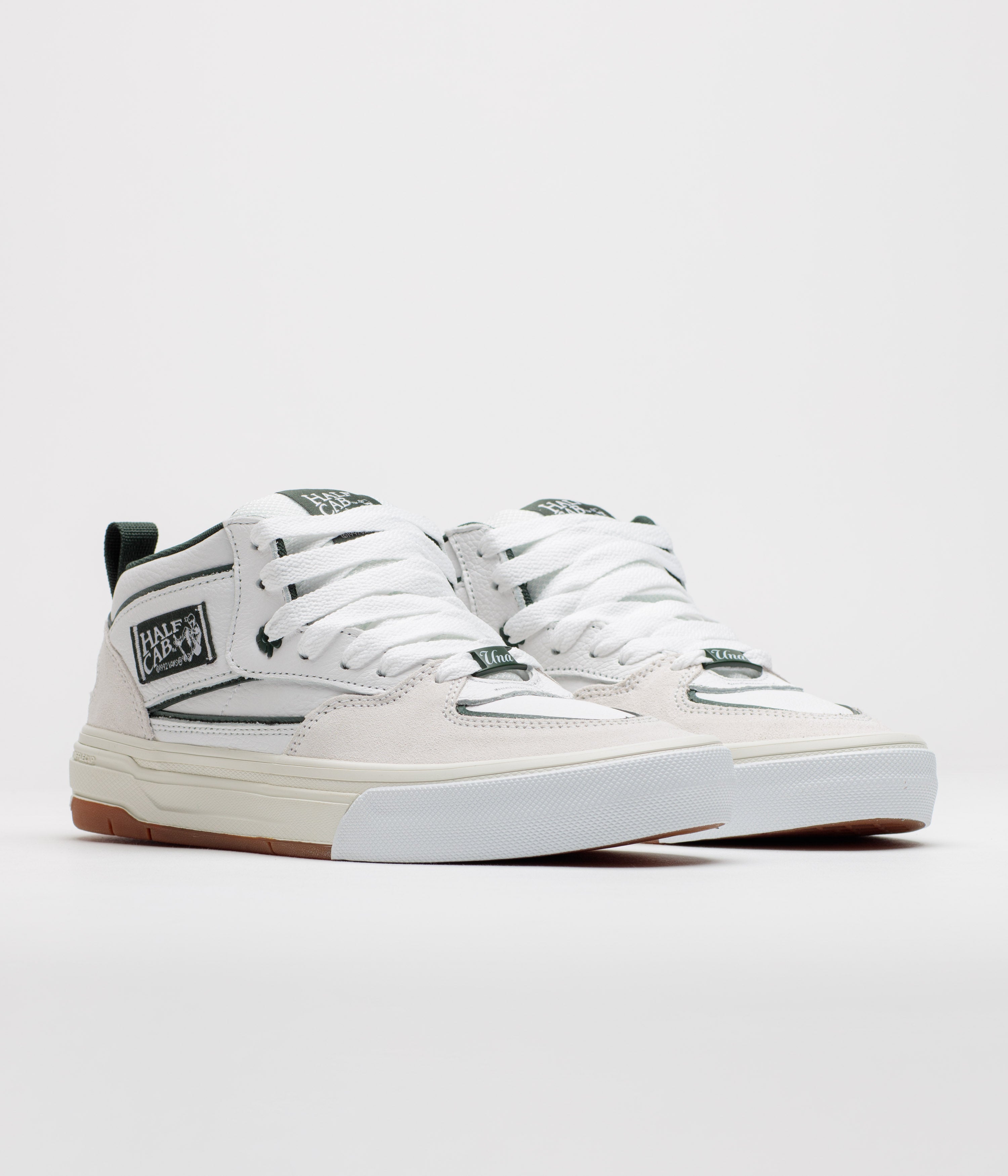 Vans Skate Half Cab Wafflecup Shoes - Una White / Gum