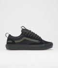 Vans Skate Old Skool 36+ Shoes - (Atiba) Black / Dark Green