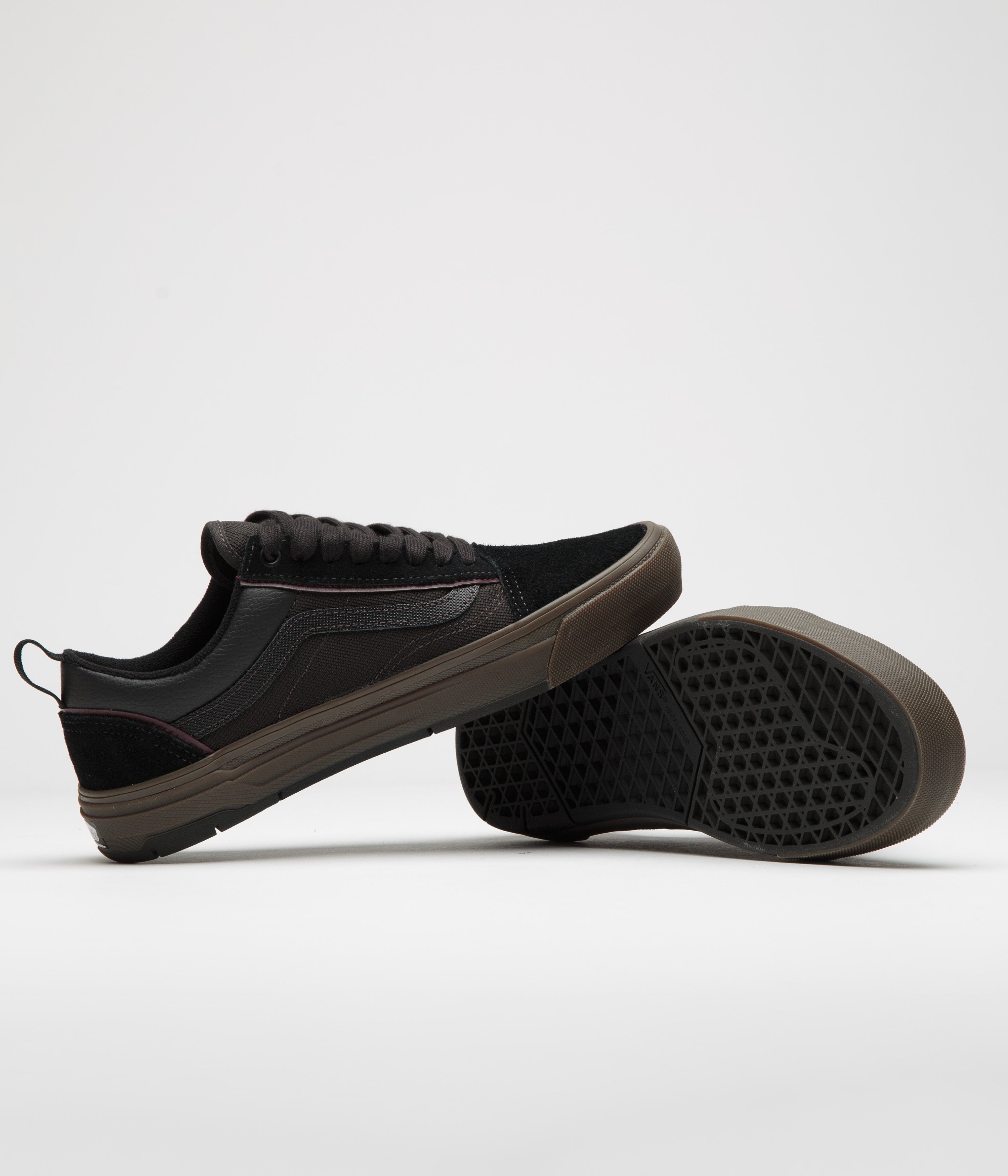 Vans Skate Old Skool Wafflecup Shoes - Black / Dark Gum