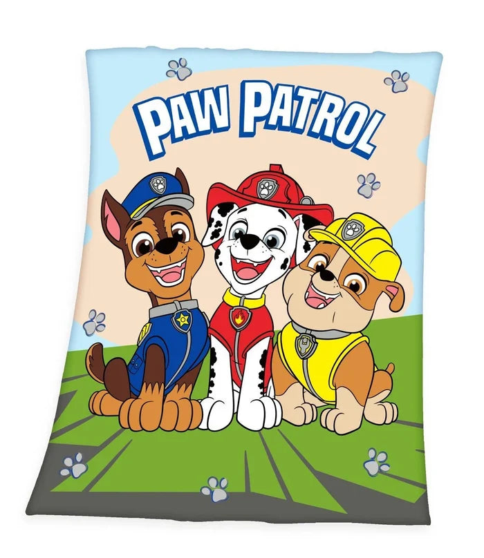 Vliesdecke Paw Patrol 130cm x 170 cm