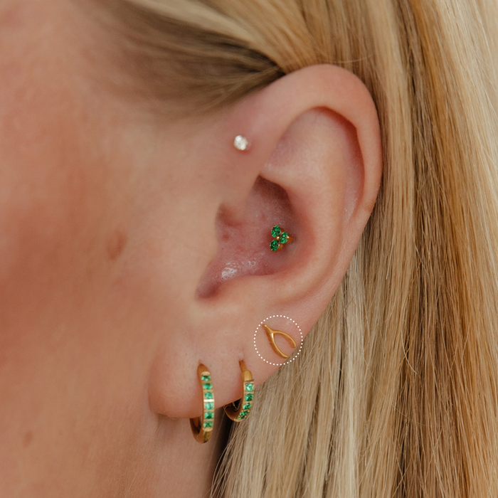 Wishbone Flat Back Stud