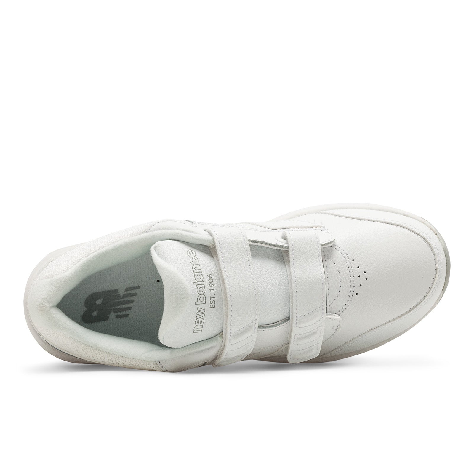 New Balance Women's Hook and Loop Leather 928v3 Walking Shoes in WHITE