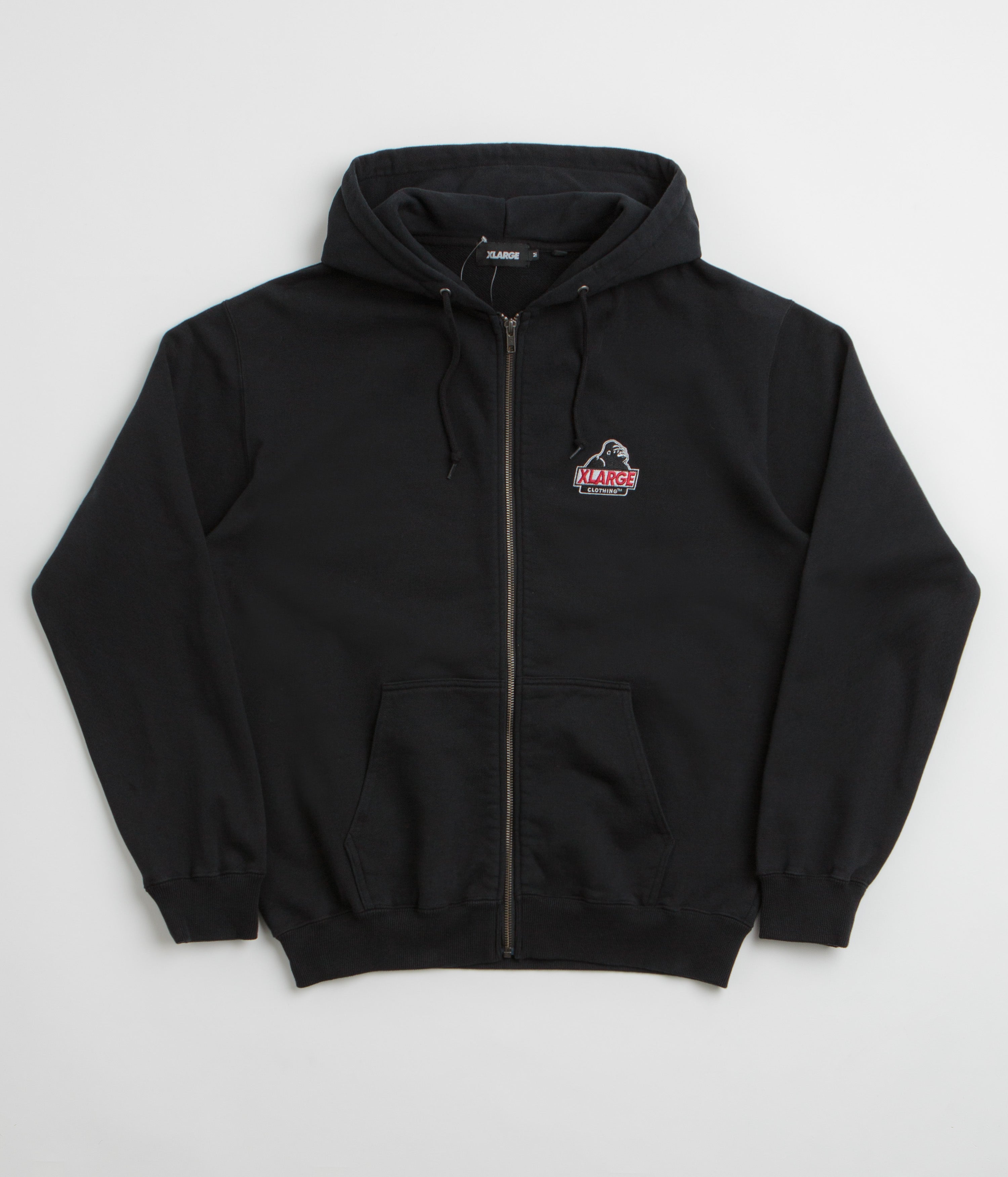 XLarge Slanted OG Full Zip Hoodie - Black / Black