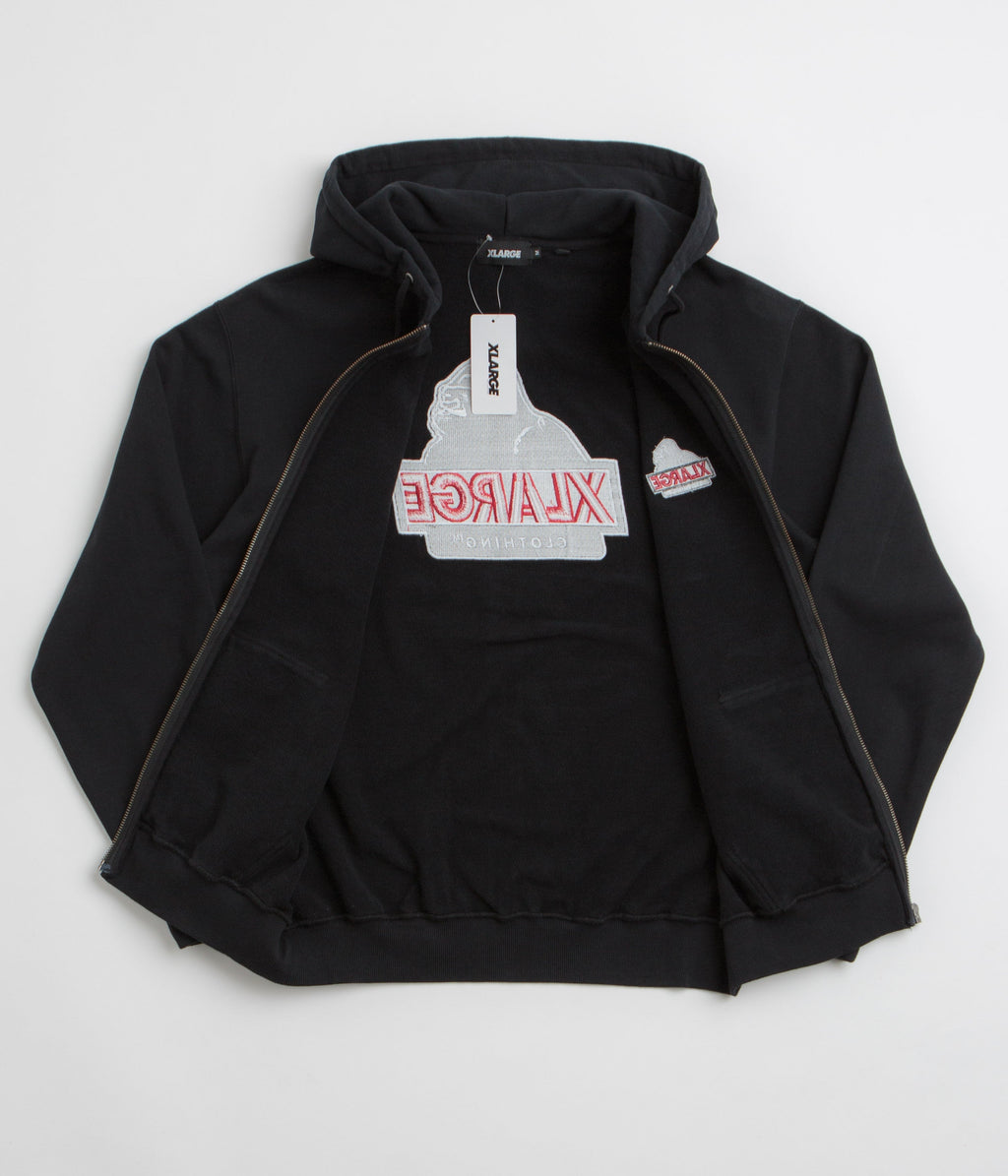XLarge Slanted OG Full Zip Hoodie - Black / Black